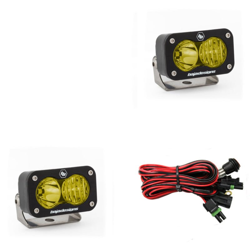 Baja Designs S2 Sport Light Pod - Driving/Combo Amber (Pair) - Dune Goons
