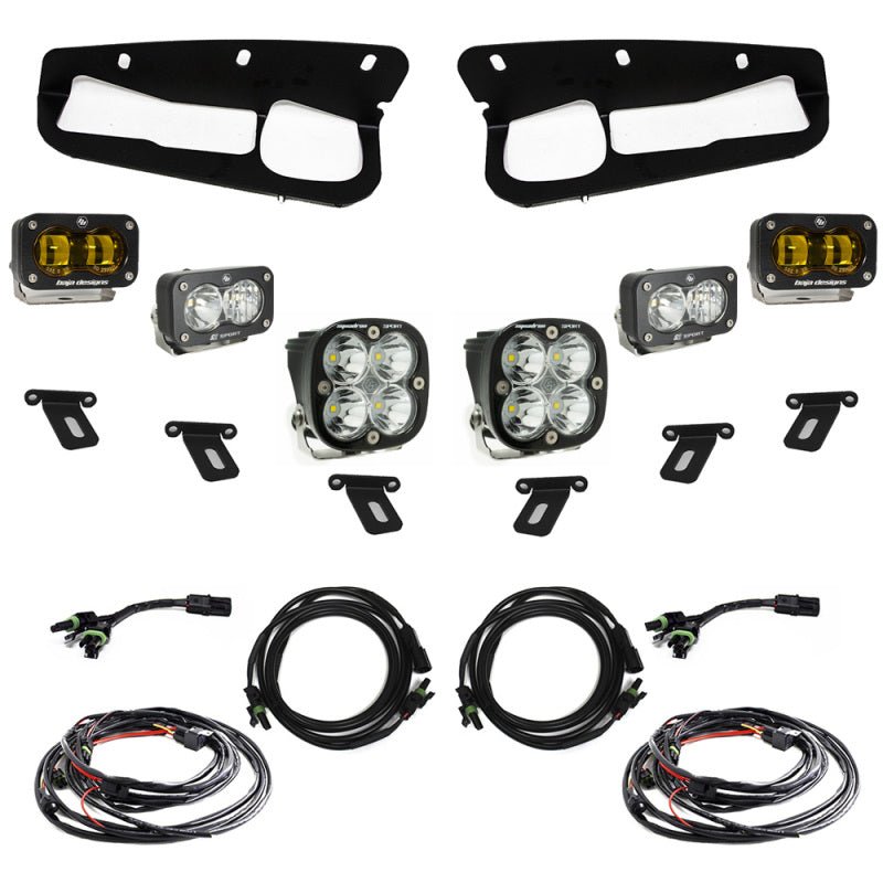 Baja Designs Sportsmen Fog Pocket Kit Amber - Ford Bronco w/Steel Bumper 2021... - Dune Goons