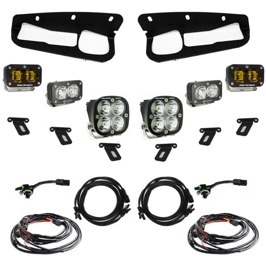 Baja Designs Sportsmen Fog Pocket Kit Amber - Ford Bronco w/Steel Bumper 2021... - Dune Goons