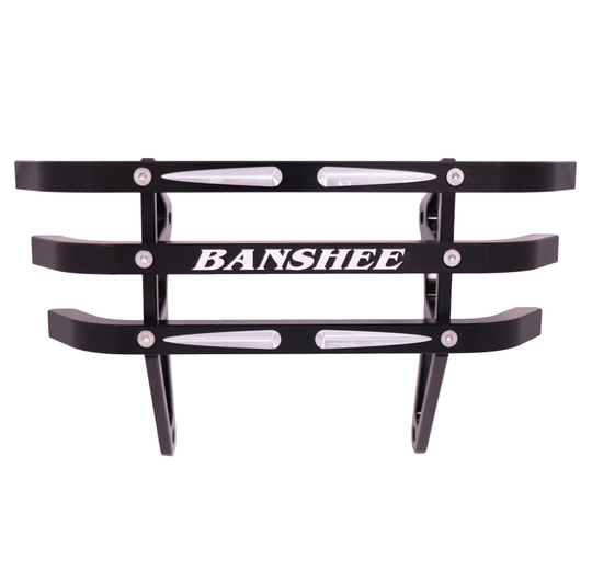 Banshee Billet Aluminum 3 Bar Front Bumper – Black or Polished Finish - Dune Goons
