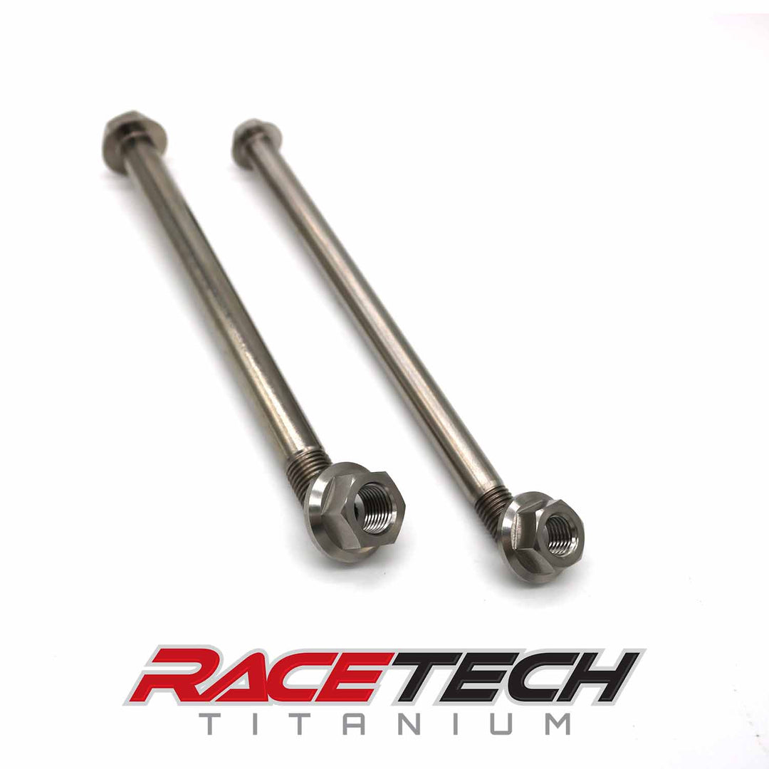 RaceTech Banshee Titanium Stock Swingarm Rear Axle Carrier Bolts (Upper & Lower) - Yamaha YFZ350 Banshee 1987-2012