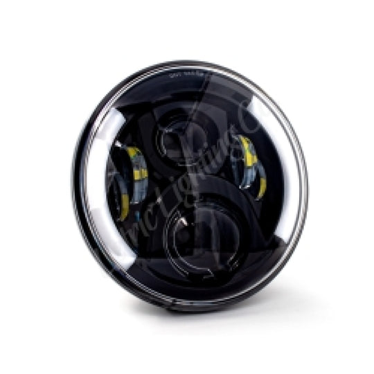 Letric Lighting 7in Integrated with Switchbacks Turn Signal Black