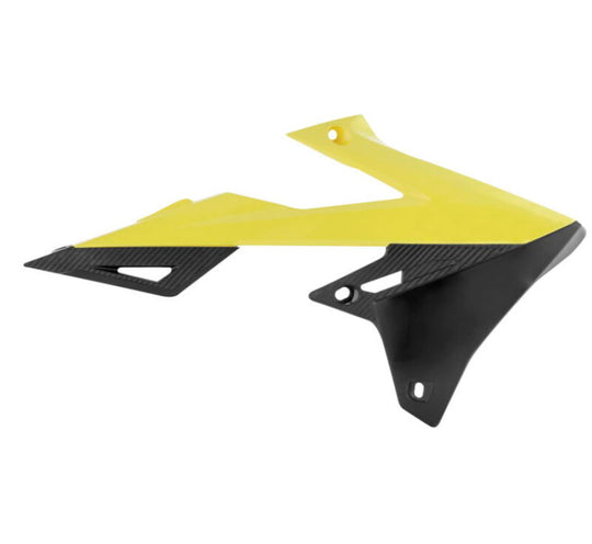 Acerbis Radiator Shroud - 18+ Suzuki RMZ250 / RMZ450 - Yellow/Blk