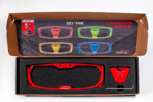 Seizmik Halo Mirror Color Bezel - Billet / LED / Cast