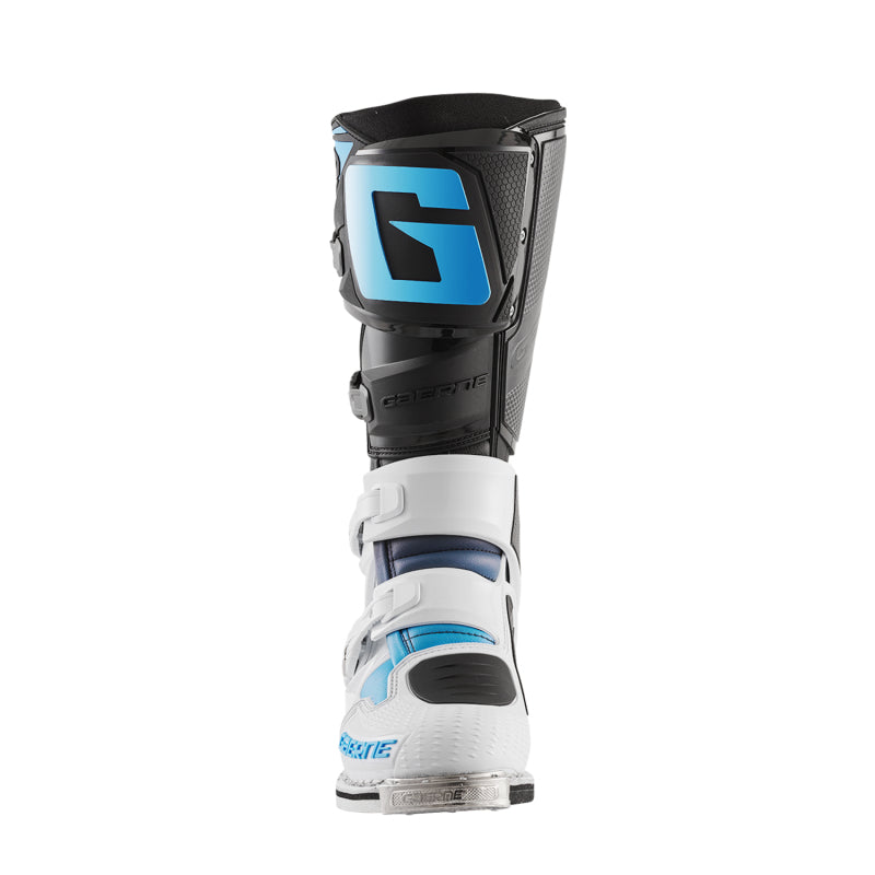 Gaerne SG12 Boot - Black/White/Carolina Blue - Size 8