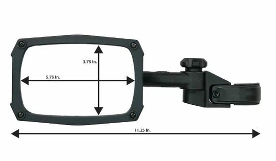 ATV TEK Clearview UTV Side Mirror - Anti-Vibe Breakaway