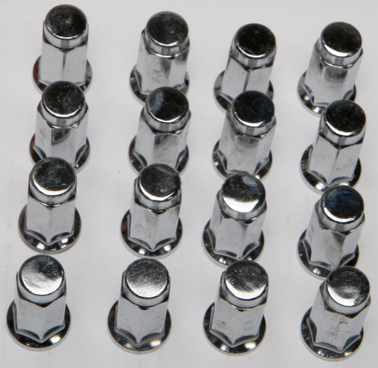 AWC Wheel Lug Nut 3/8"-24 Flat Base Chrome