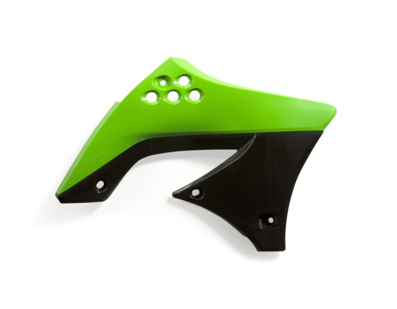 Acerbis Radiator Shroud - 09-11 Kawasaki KX450F - Black/Green