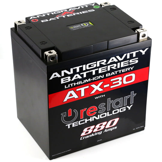 Antigravity YTX30 Lithium Battery w/ Re-Start AG-ATX30-RS