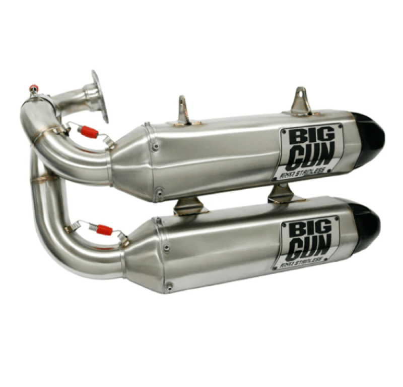 Big Gun 2019 - 2022 Honda TALON 1000R/X EXO Stainless Dual Slip On Exhaust - Dune Goons