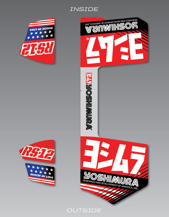 Yoshimura RS-12 Muffler Decal Set - 961-9071