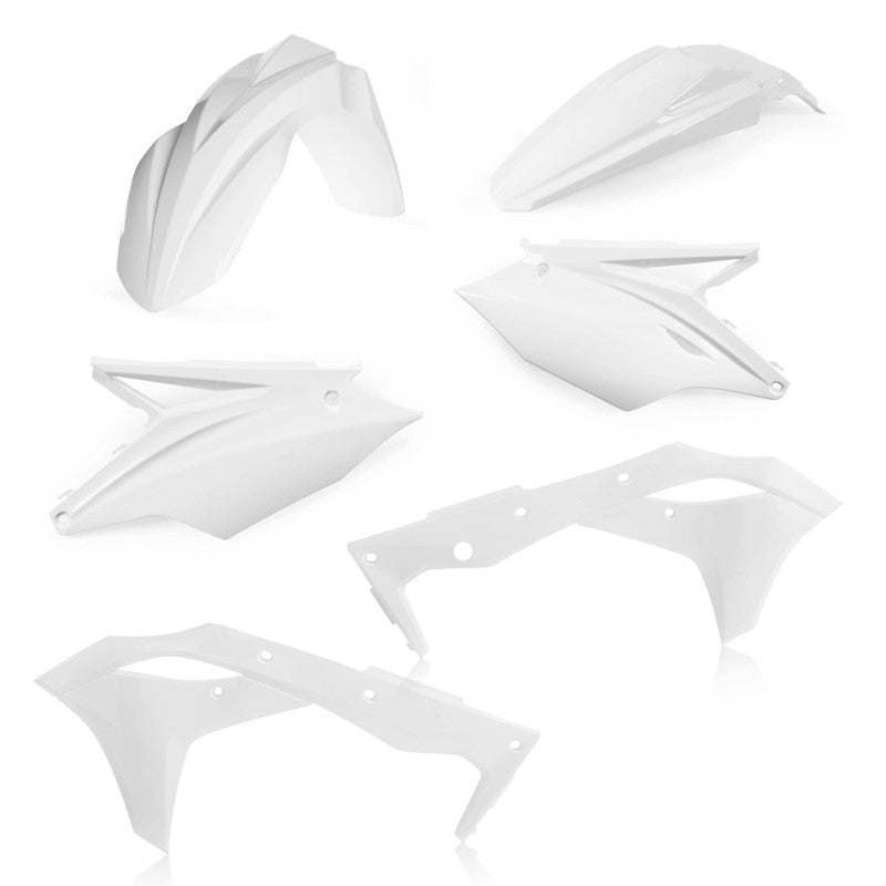 Acerbis Plastic Kit - 2018 Kaw KX250F / 19-20 KX250 - White