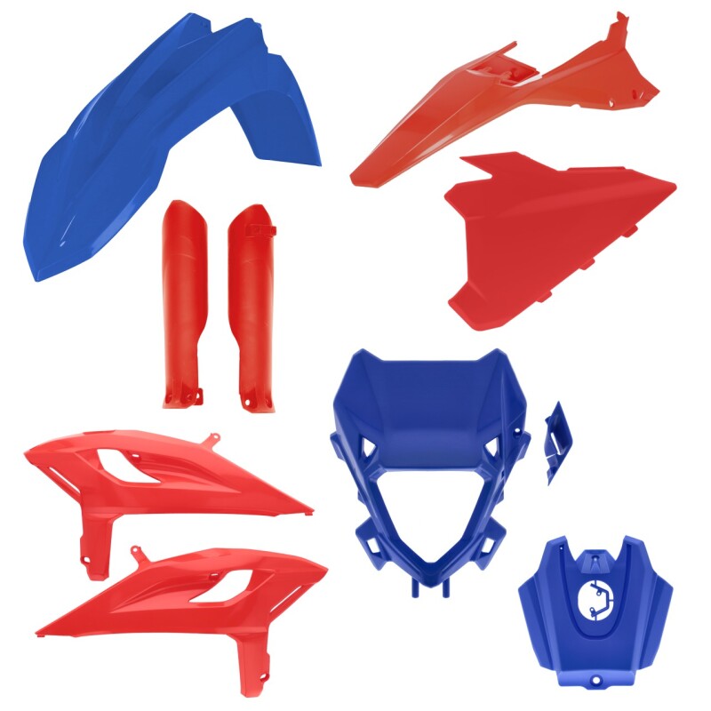 Acerbis Full Plastic Kit - 25+ Beta RR Race/X-Pro 2T/4T - Bl/Red