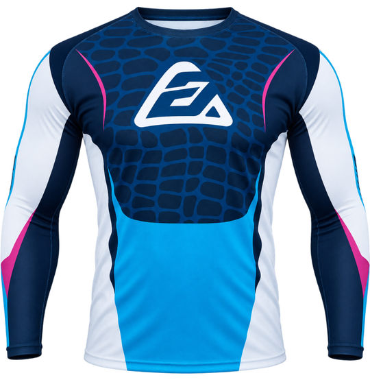 Answer Syncron Raceday Jersey Dark Blue/Cyan/Grey/Purple Youth