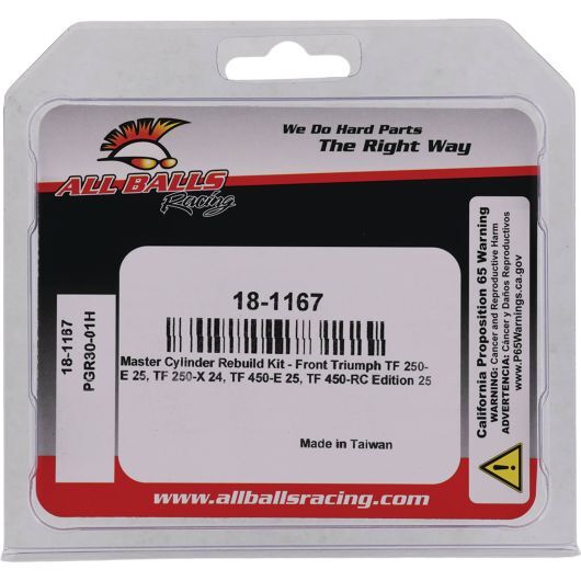 All Balls Master Cylinder Rebuild Kit
