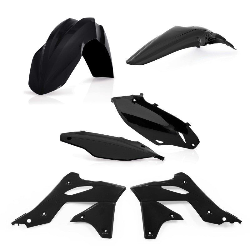 Acerbis Plastic Kit - 13-16 Kawasaki KX250F - Black
