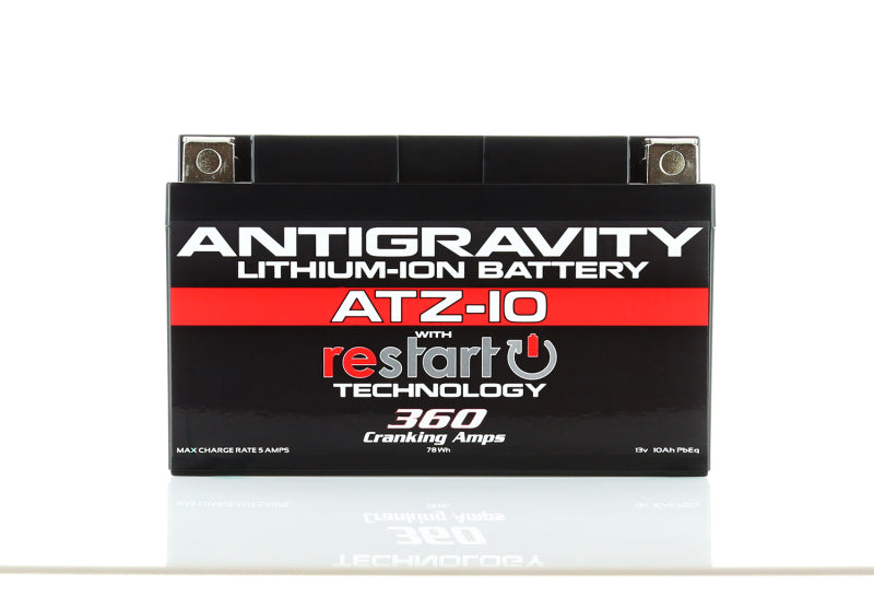 Antigravity YTZ10 Lithium Battery w/ Re-Start AG-ATZ10-RS