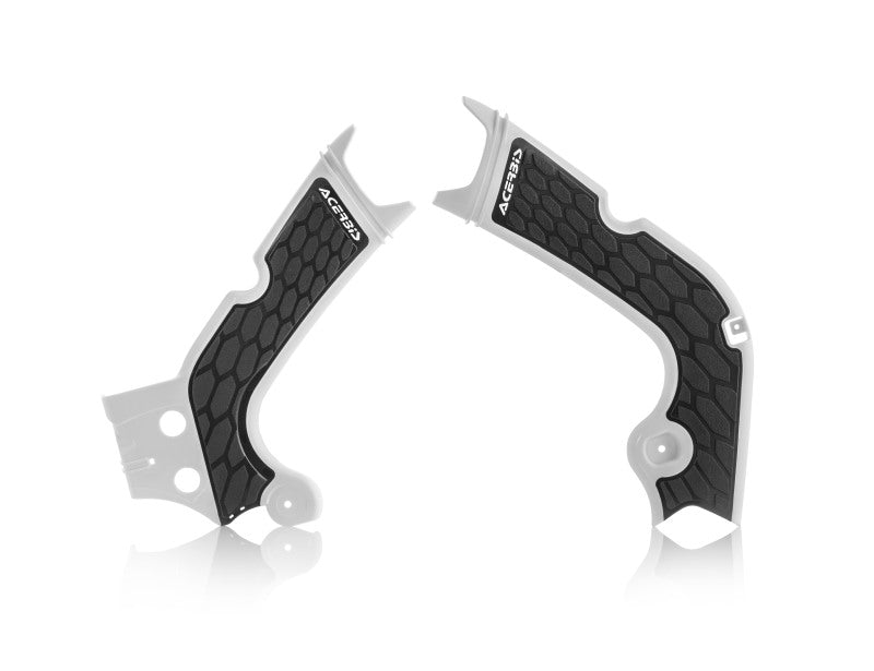 Acerbis X-Grip Frame Guards - 17-19 Hon CRF250/450 R/RX - Wht/Blk