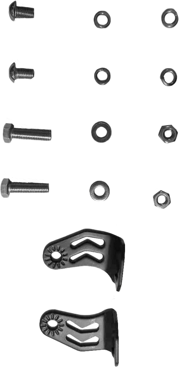 Open Trail Replacement LED Light Mounting Brackets - Stealth Bar Mounting Arm Pair