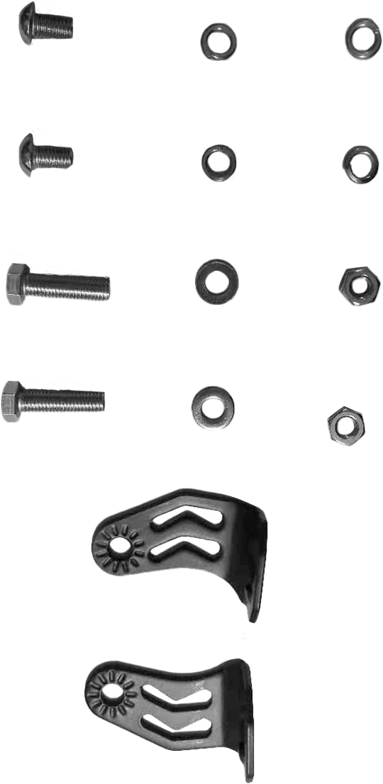 Open Trail Replacement LED Light Mounting Brackets - Stealth Bar Mounting Arm Pair