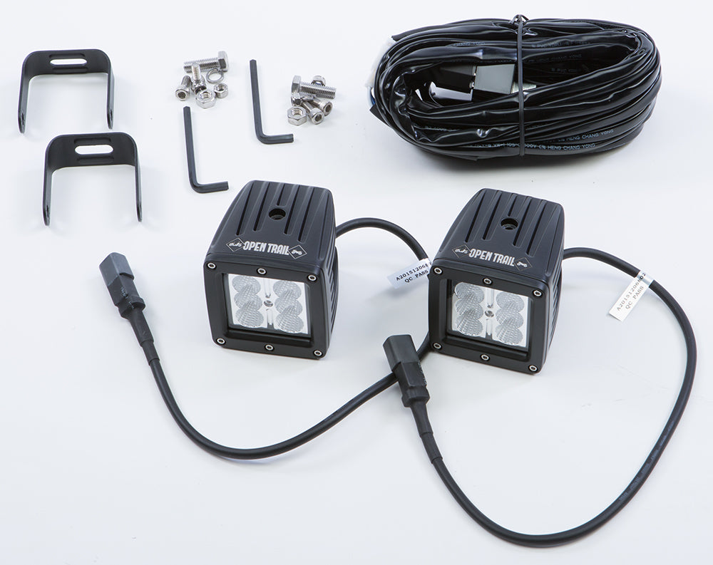 Open Trail 3 in LED Cube Light Set - Pair - Flood
