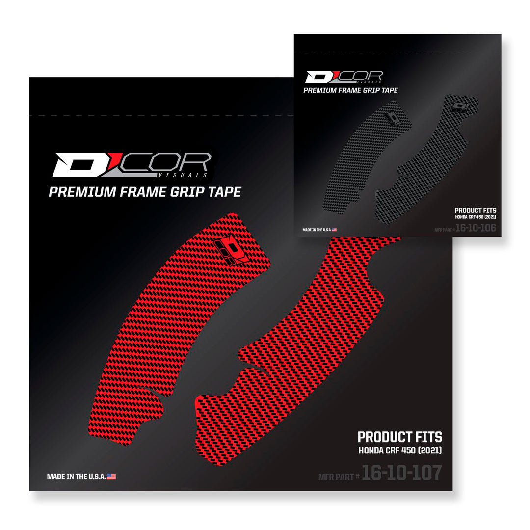 D-Cor Frame Grip Guard Decal Red