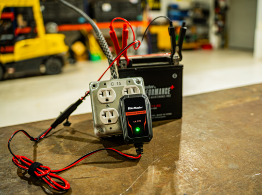 BikeMaster 1 Amp Smart Charger Mini Battery Maintainer - 12V