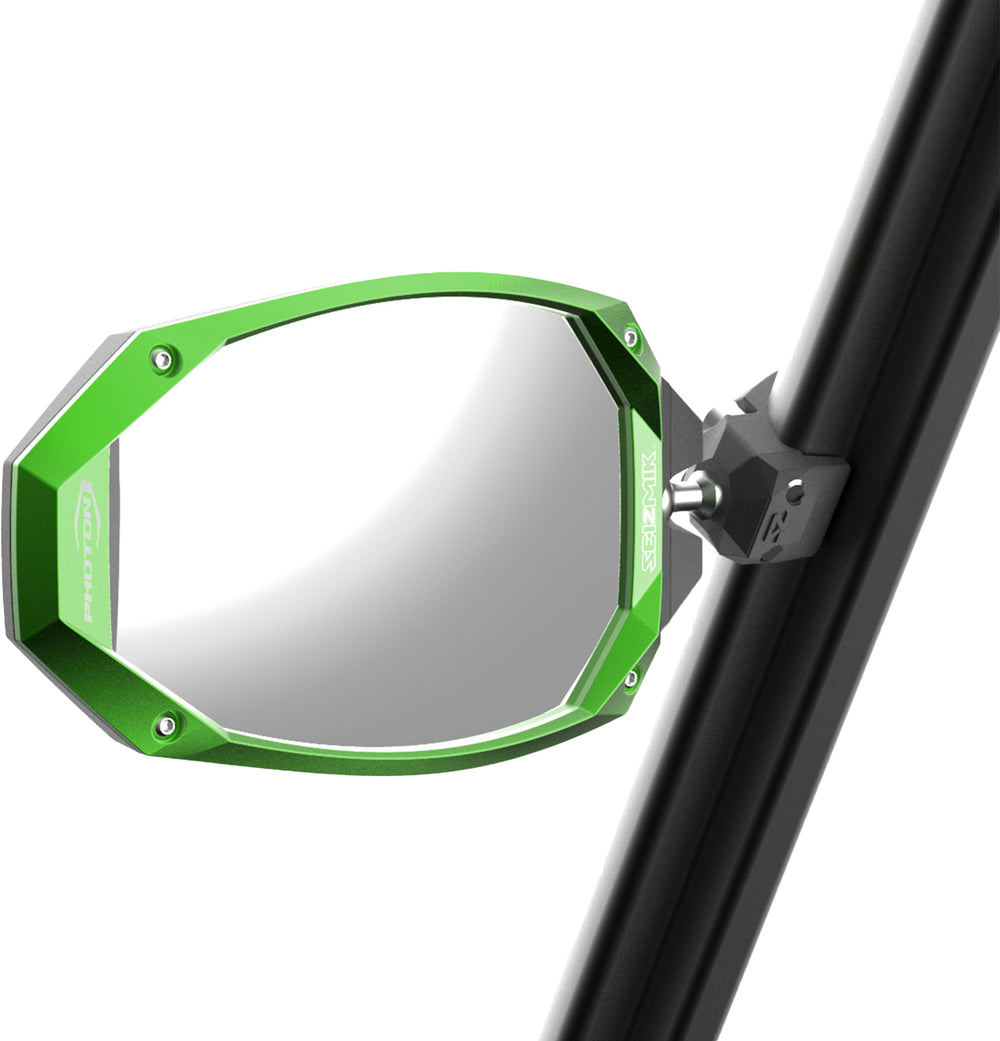 Seizmik Photon Side Mirror Color Bezel - Green