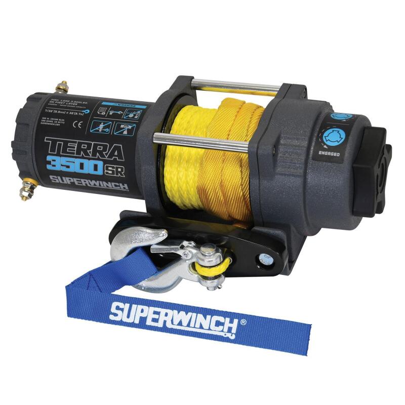 Superwinch Terra 3500SR Winch - 3,500 lb - Gray Wrinkle