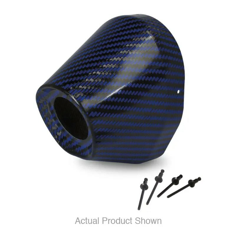 Pro Circuit Blue Carbon End Cap 4.5" with 1-1/2" Hole - Replacement Part
