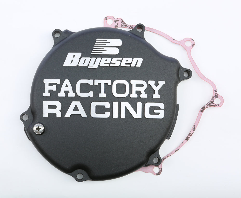 Boyesen Factory Racing Clutch Cover Black (CC-11AB)
