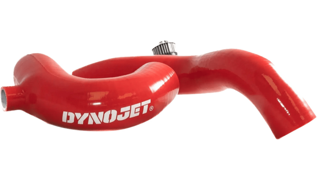Can - Am Maverick R Silicone Charge Tube – Red/Black w/ Blow - Off Valve - Dune Goons