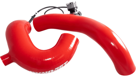 Can - Am Maverick R Silicone Charge Tube – Red/Black w/ Blow - Off Valve - Dune Goons