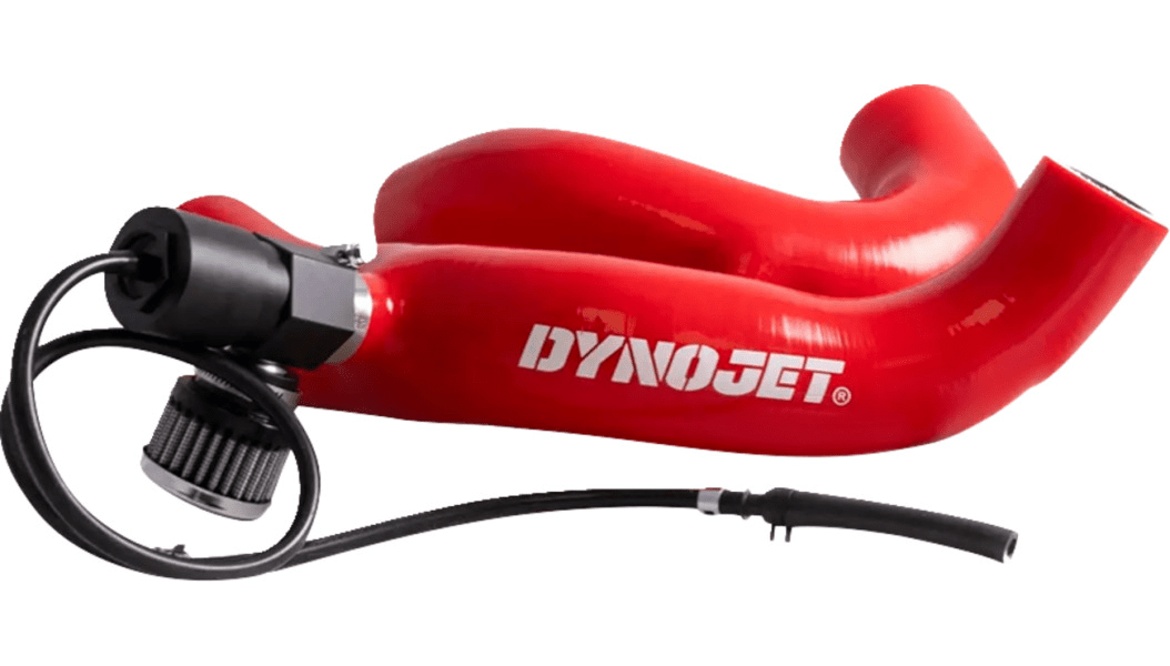 Can - Am Maverick R Silicone Charge Tube – Red/Black w/ Blow - Off Valve - Dune Goons