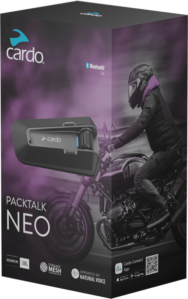 Cardo Packtalk NEO Single – JBL, Mesh, Bluetooth 5.2 - Dune Goons