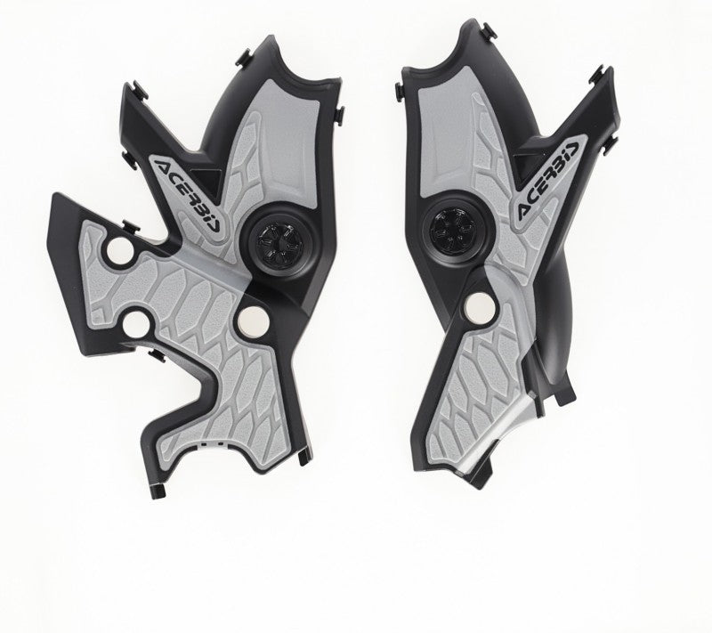 Acerbis X-Grip Frame Guards - 19+ Yamaha Tenere 700 - Blk/Silver