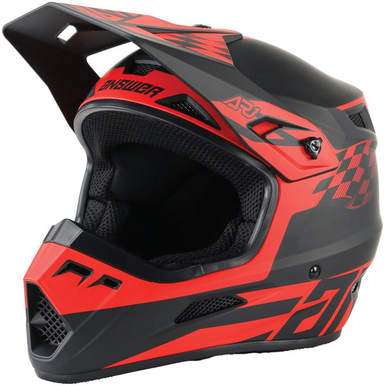 Answer AR1 Sweep Helmet Black/Red Youth