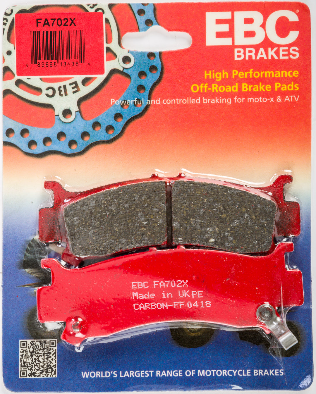 EBC Standard Brake Pads FA702X Carbon X