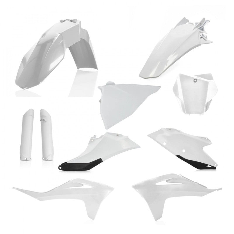 Acerbis Plastic Kit - 21-23 GasGas MC/EX 125-450 - White/Black