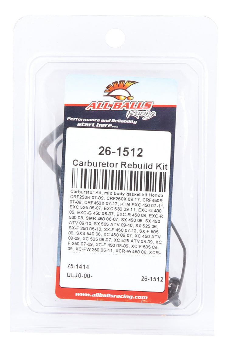 All Balls Keihin FCR Mid Body Carb Gasket Kit