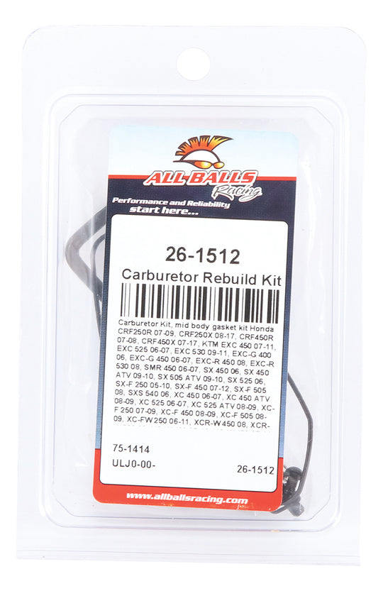 All Balls Keihin FCR Mid Body Carb Gasket Kit