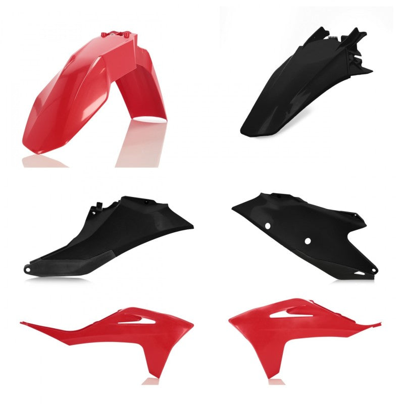 Acerbis Plastic Kit - 21-23 GG MC/EX 125/250F/450F - Red/Black