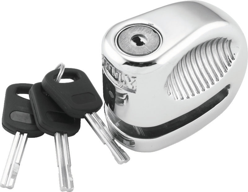 BikeMaster Bully Lock Disc Chrome w/Pouch - 5.5mm