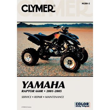 Clymer Repair Manual Yamaha Raptor 660R 2001–2005 CM2802 - Dune Goons