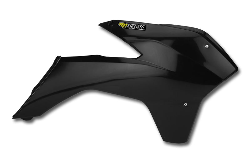 Cycra 2013 - 2015 KTM 125 SX Powerflow Radiator Shrouds - Black - Dune Goons