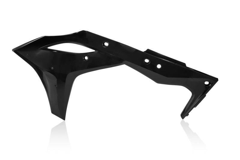 Cycra 2017 - 2020 Kawasaki KX250F Powerflow Radiator Shrouds - Black - Dune Goons