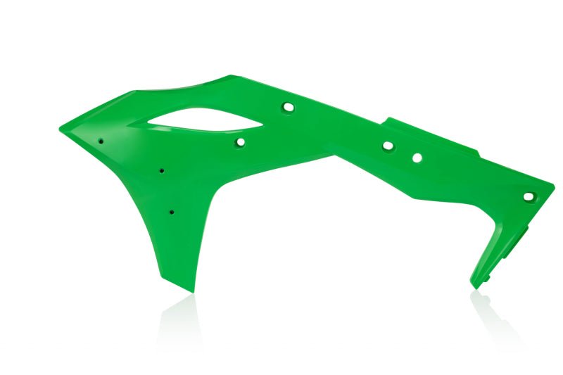 Cycra 2017 - 2020 Kawasaki KX250F Powerflow Radiator Shrouds - OEM Green - Dune Goons