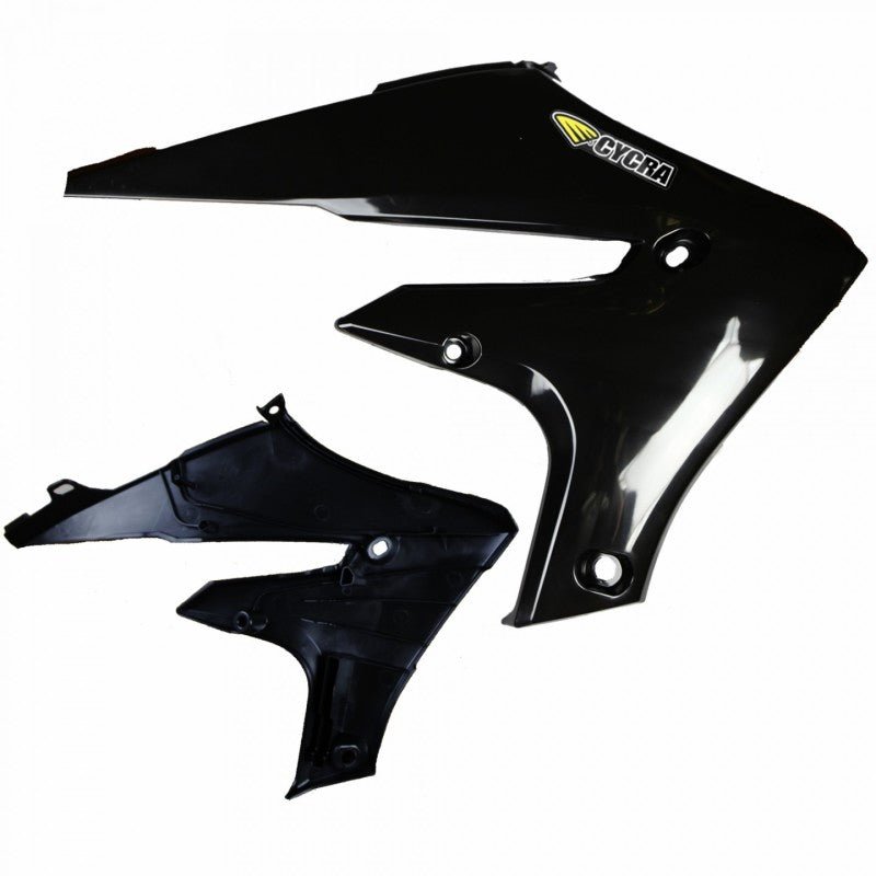 Cycra 2020 - 2026 Yamaha WR250F Powerflow Radiator Shrouds - Black - Dune Goons