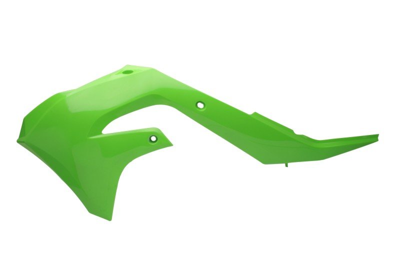 Cycra 2021 - 2023 Kawasaki KX250F Powerflow Radiator Shrouds - OEM Green - Dune Goons