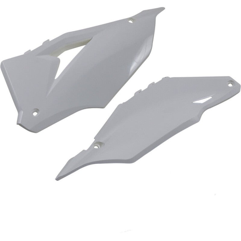 Cycra 2021 - 2023 Kawasaki KX250F Side Number Panels - White - Dune Goons